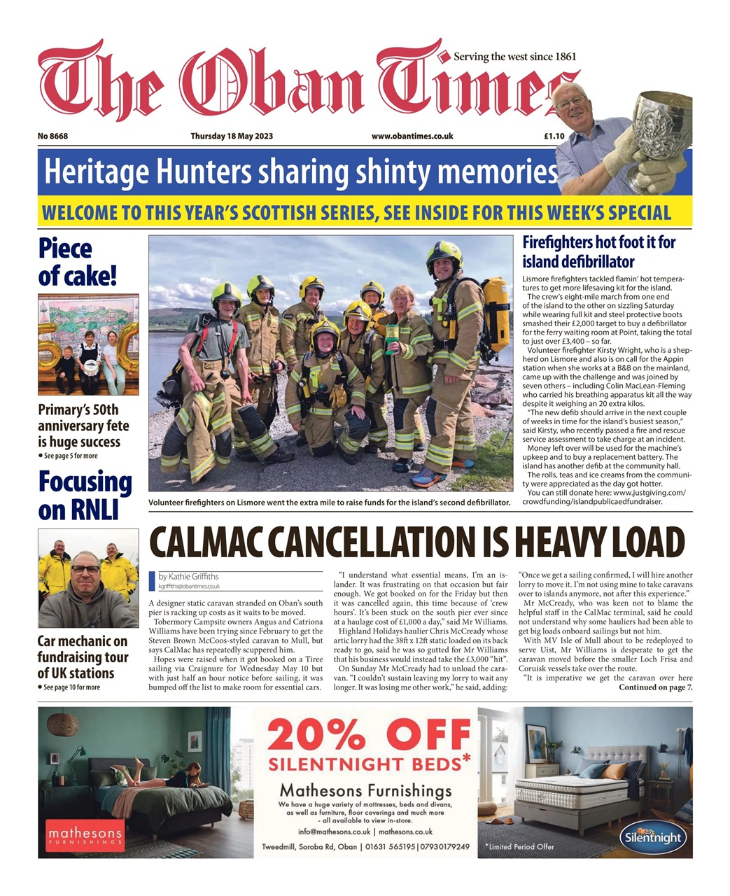 The Oban Times & Lochaber Times Preview Pages