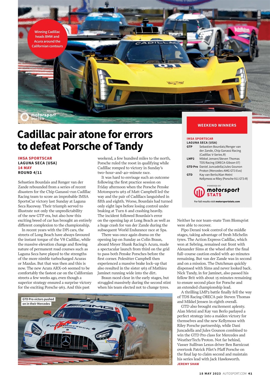 Autosport Preview Pages