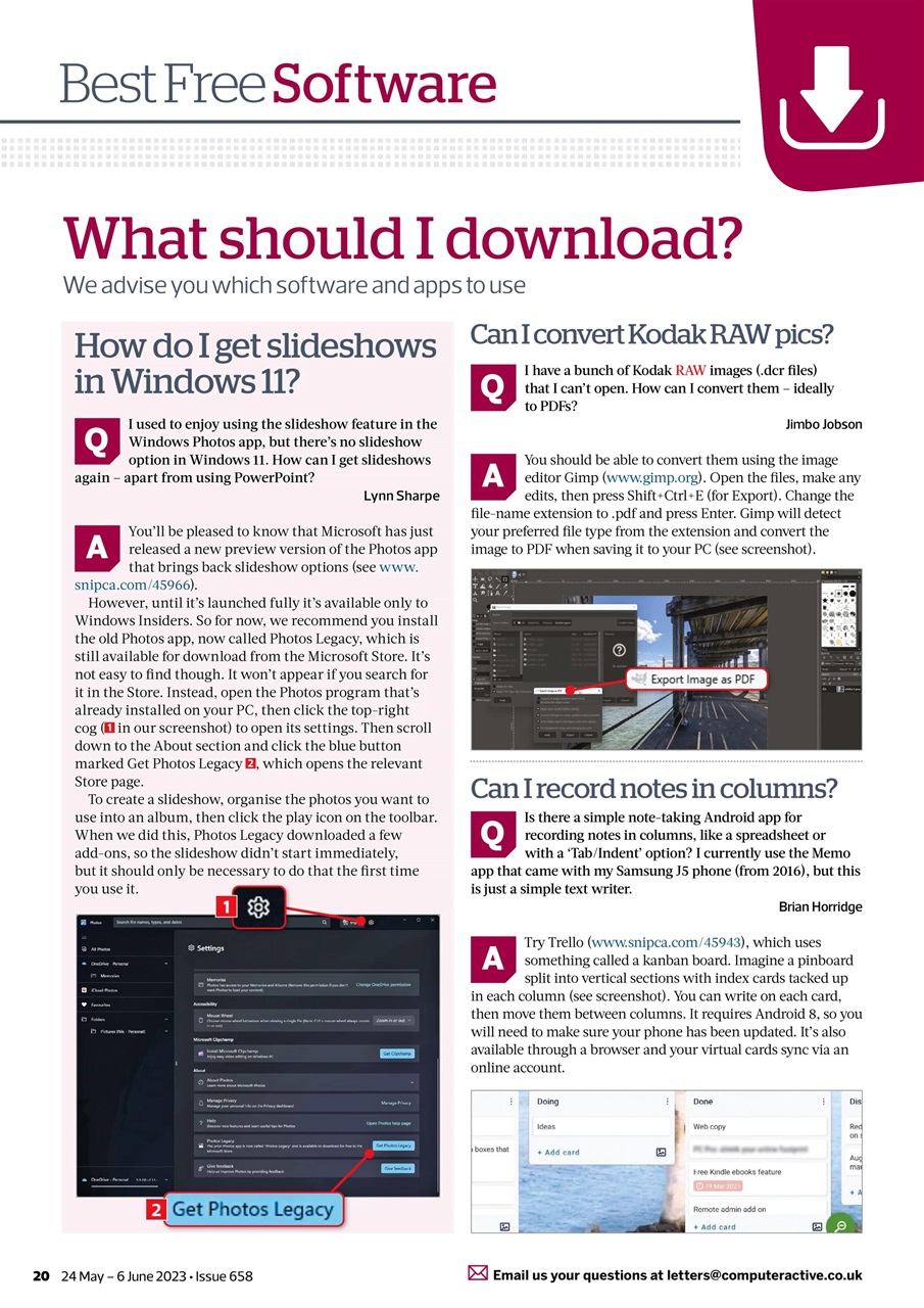 Computer Active Preview Pages