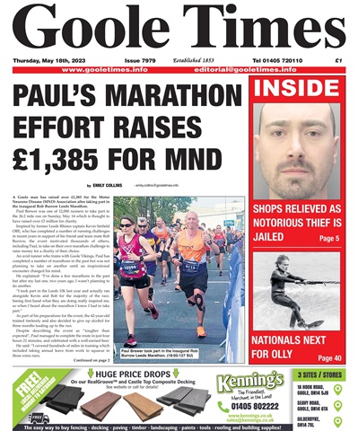 Goole Times issue May 18th 2023