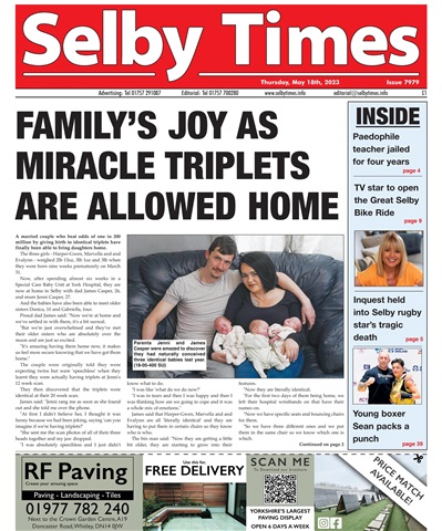 Selby Times issue May 18th 2023