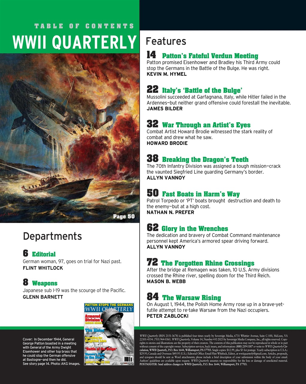 WWII Quarterly Preview Pages