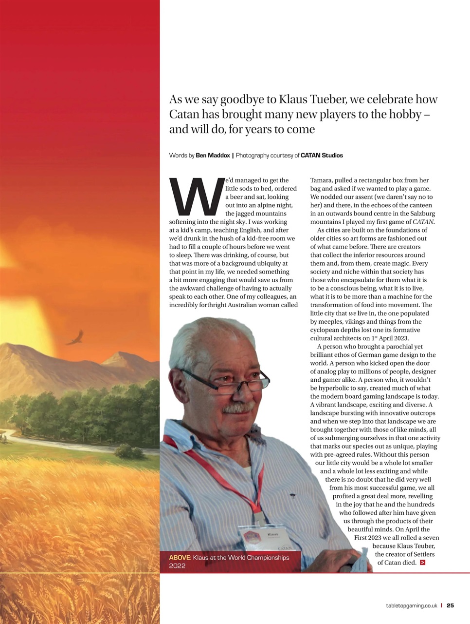 Tabletop Gaming Preview Pages