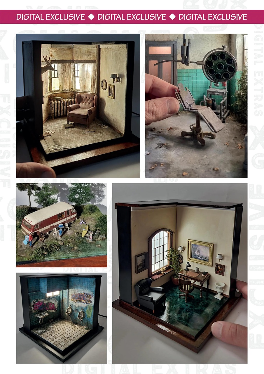 Dolls House and Miniature Scene Preview Pages