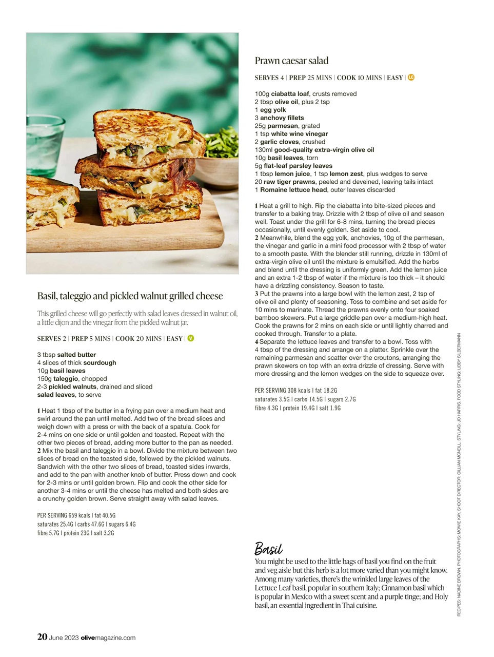 Olive Magazine Preview Pages