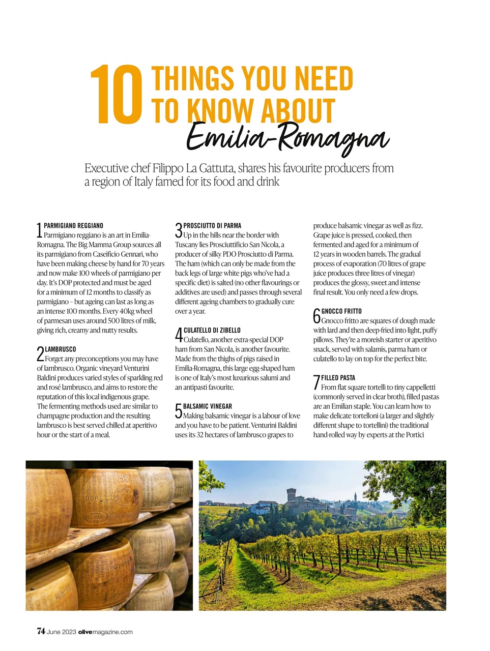 Olive Magazine Preview Pages