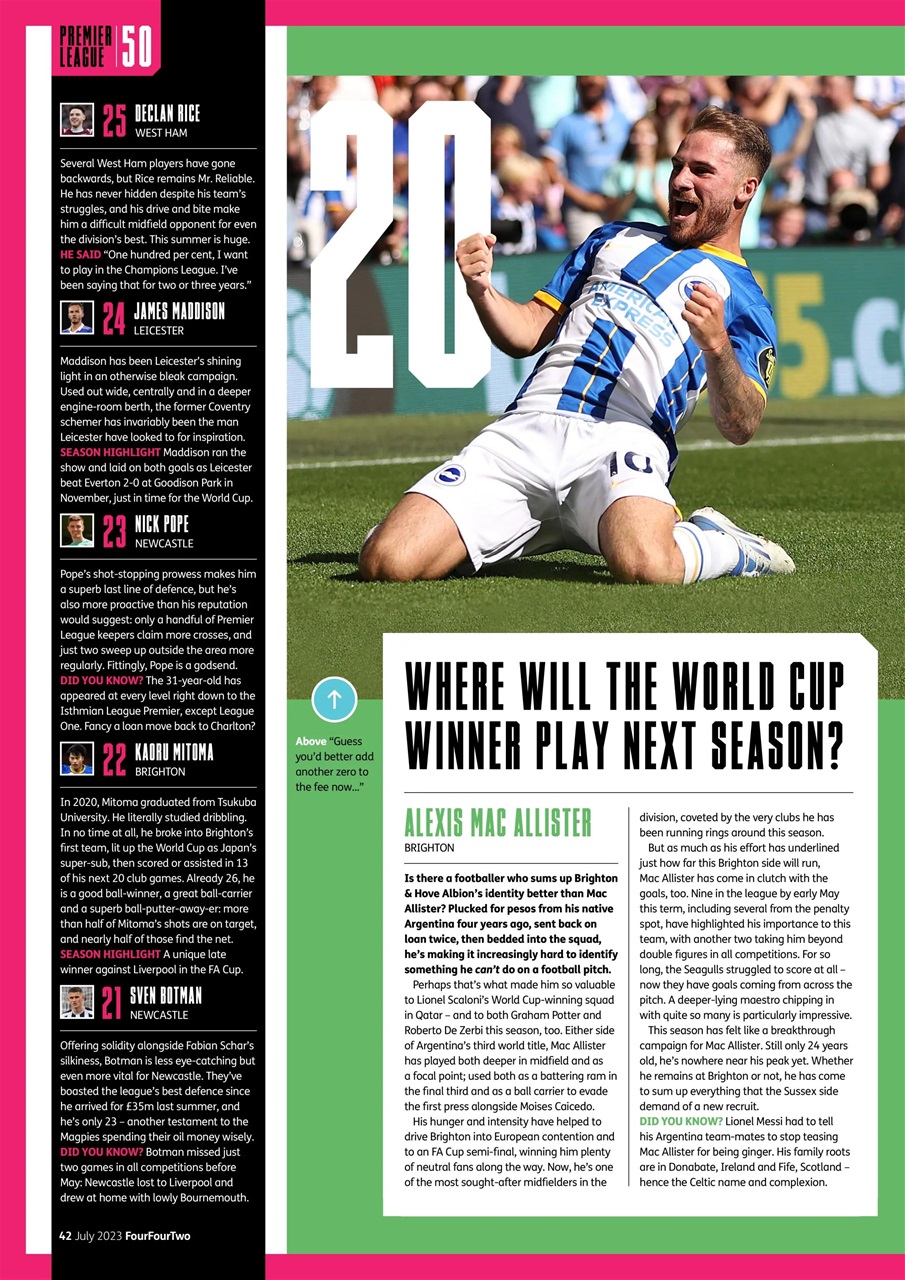 FourFourTwo Preview Pages
