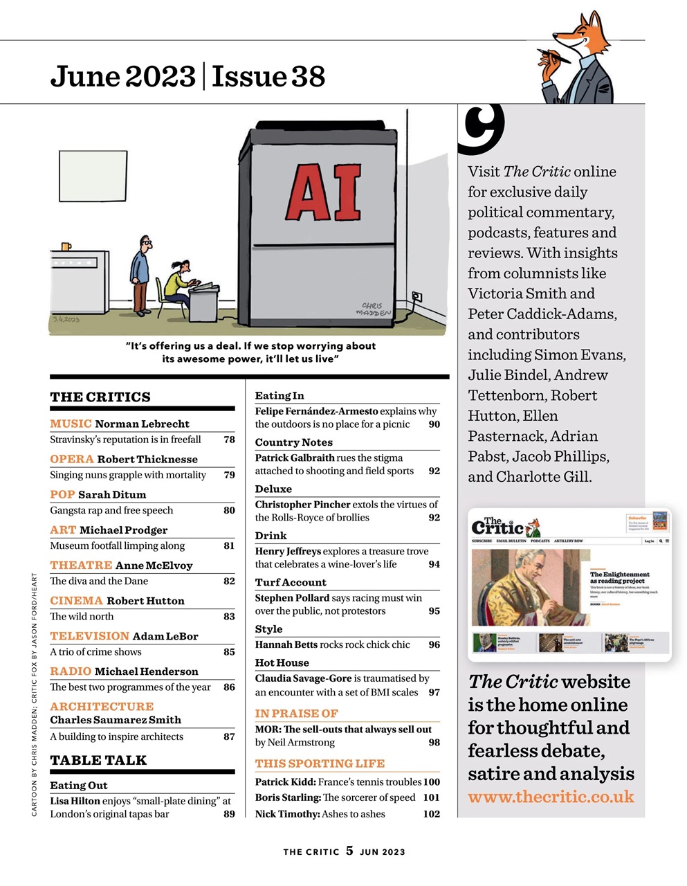 The Critic Preview Pages