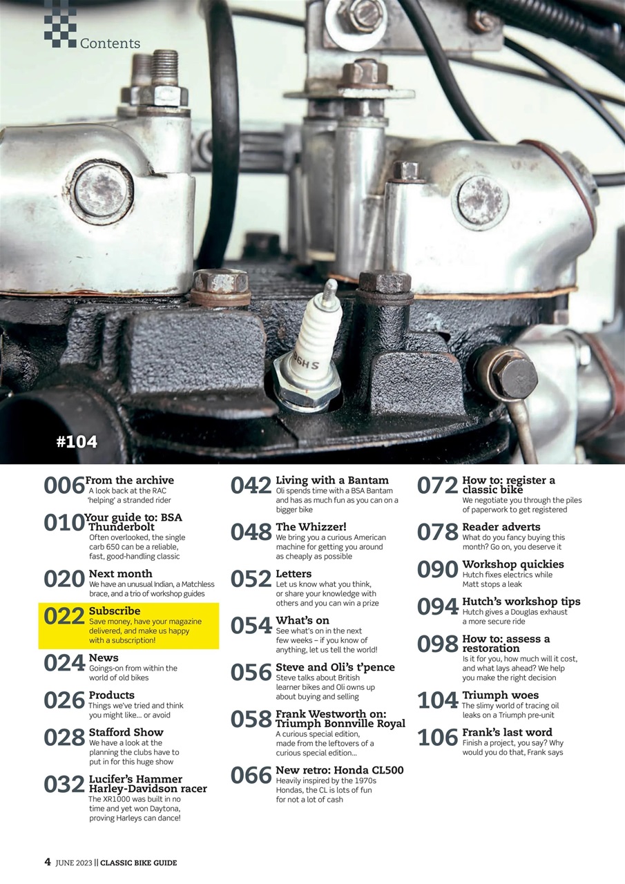 Classic Bike Guide Preview Pages