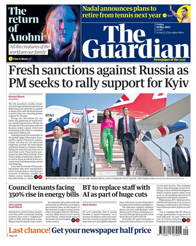 The Guardian Newspaper issue Friday, May 19, 2023