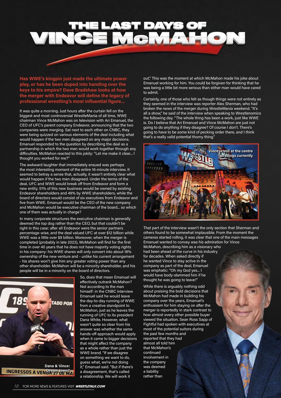 Wrestletalk Magazine Preview Pages