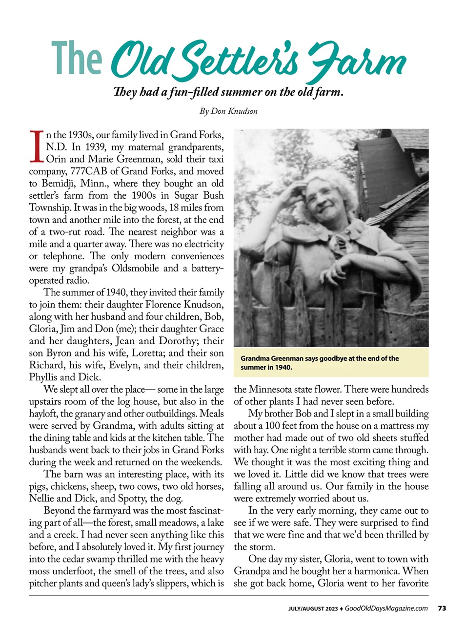 Good Old Days Preview Pages