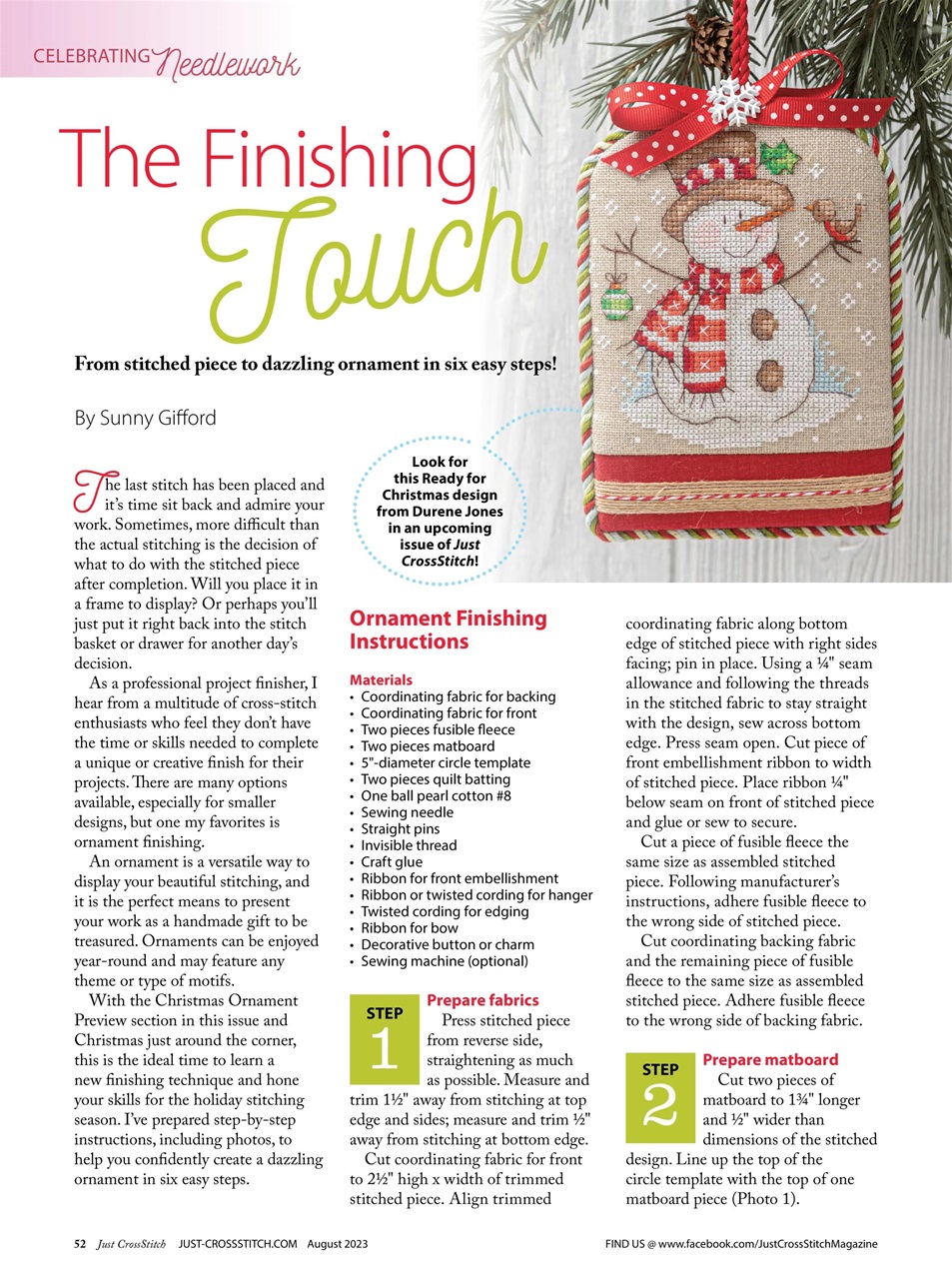 Just CrossStitch Preview Pages