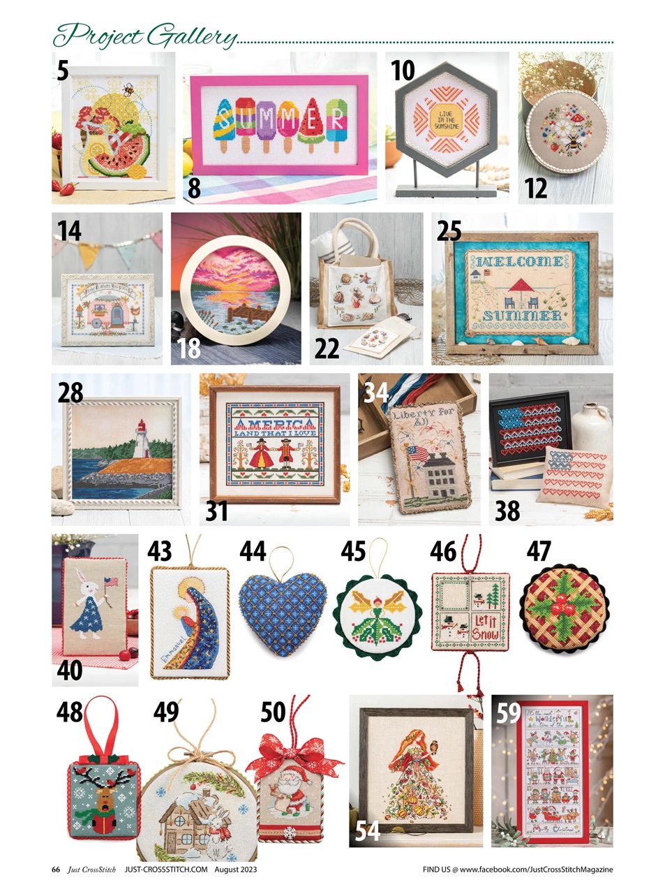 Just CrossStitch Preview Pages