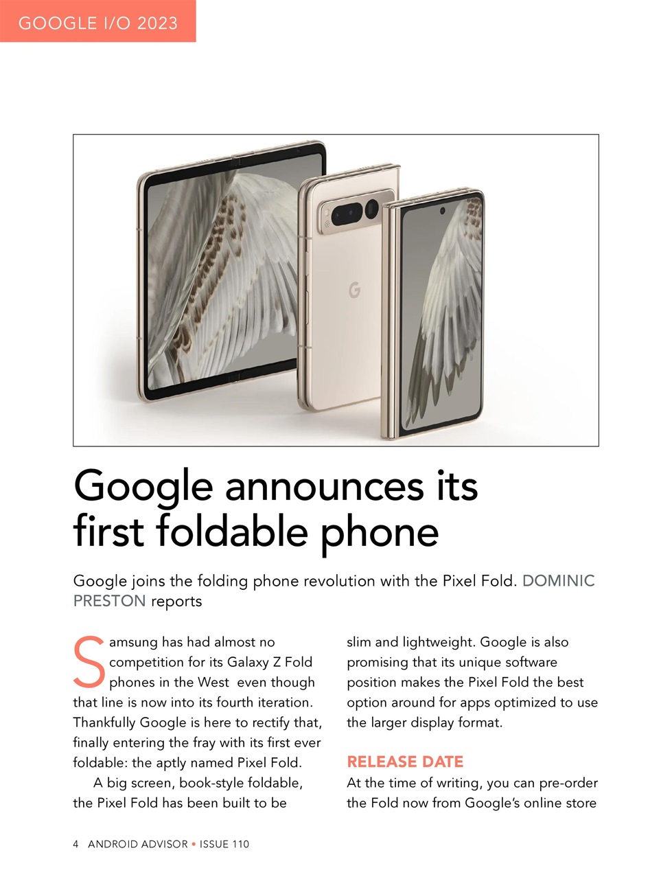Android Advisor Preview Pages