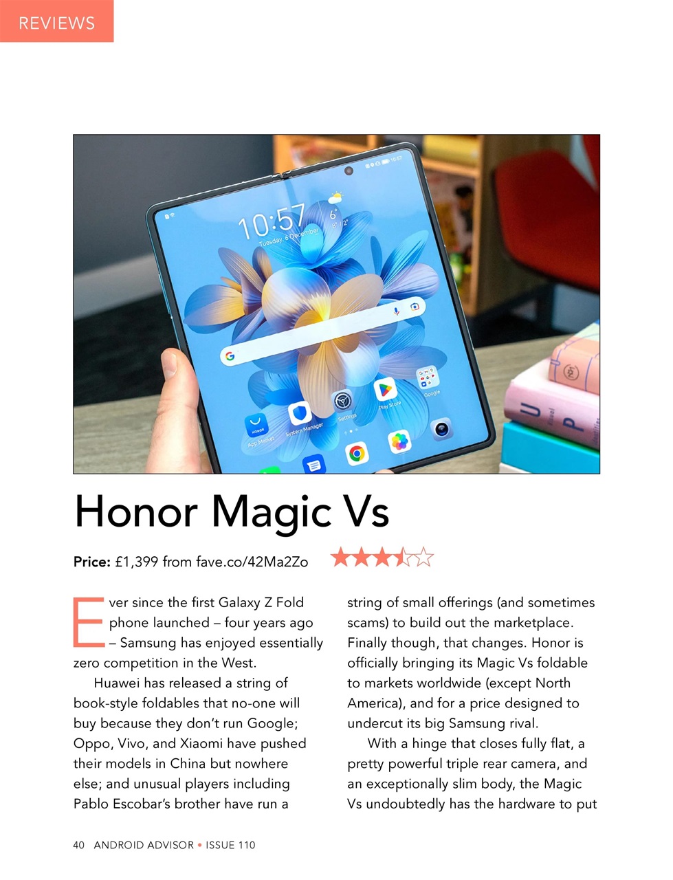 Android Advisor Preview Pages