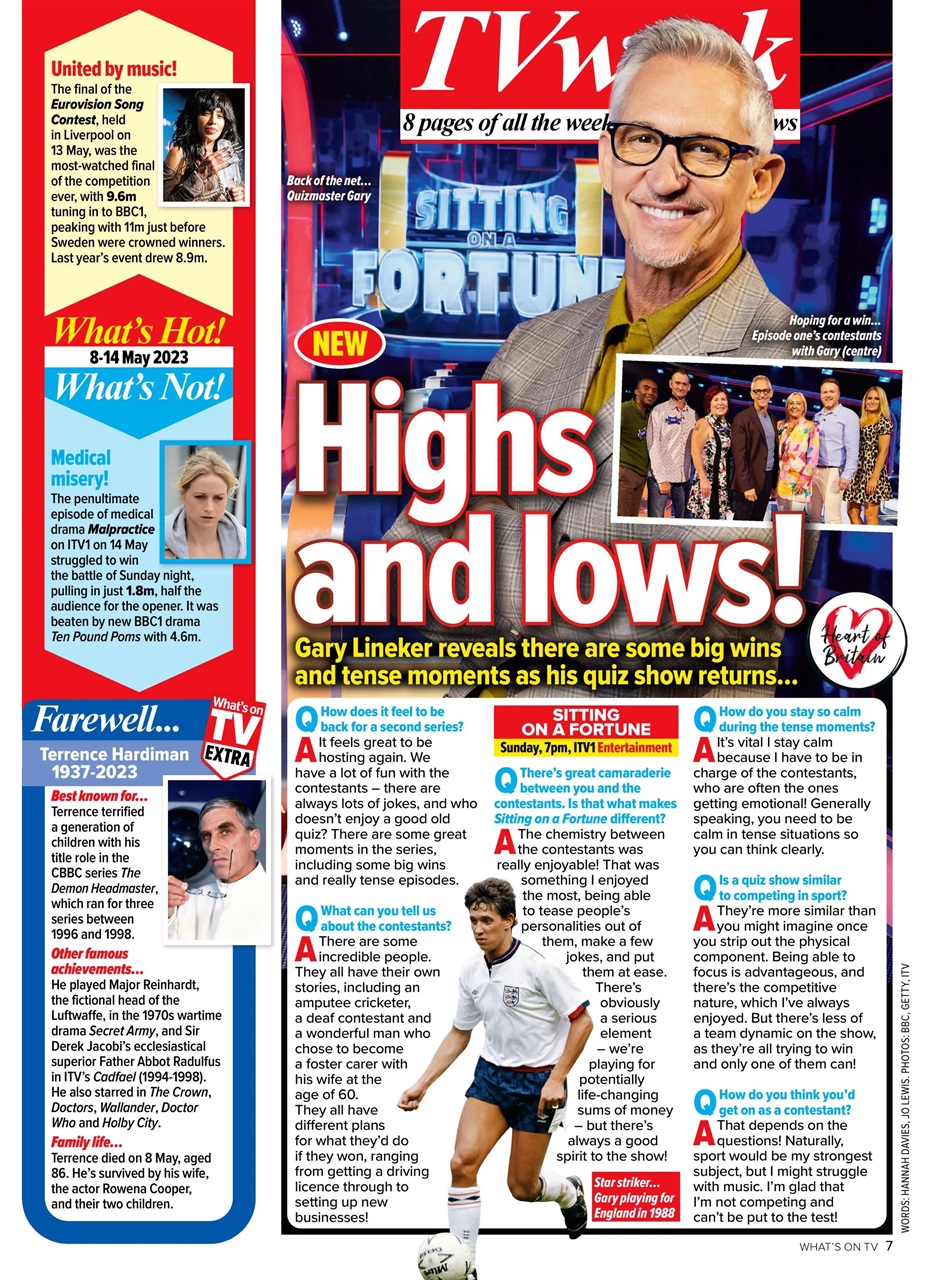 What's on TV Preview Pages