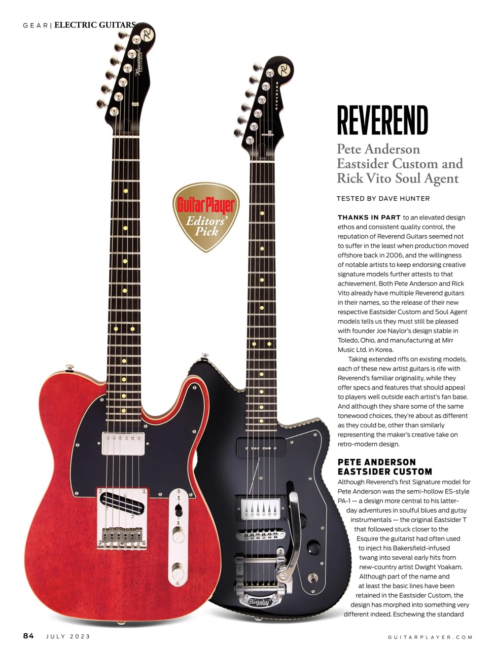 Guitar Player Preview Pages