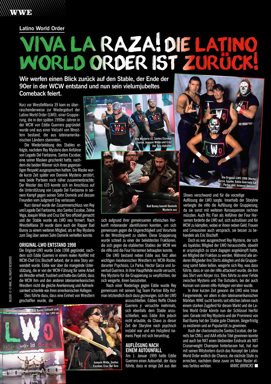 Power-Wrestling Preview Pages