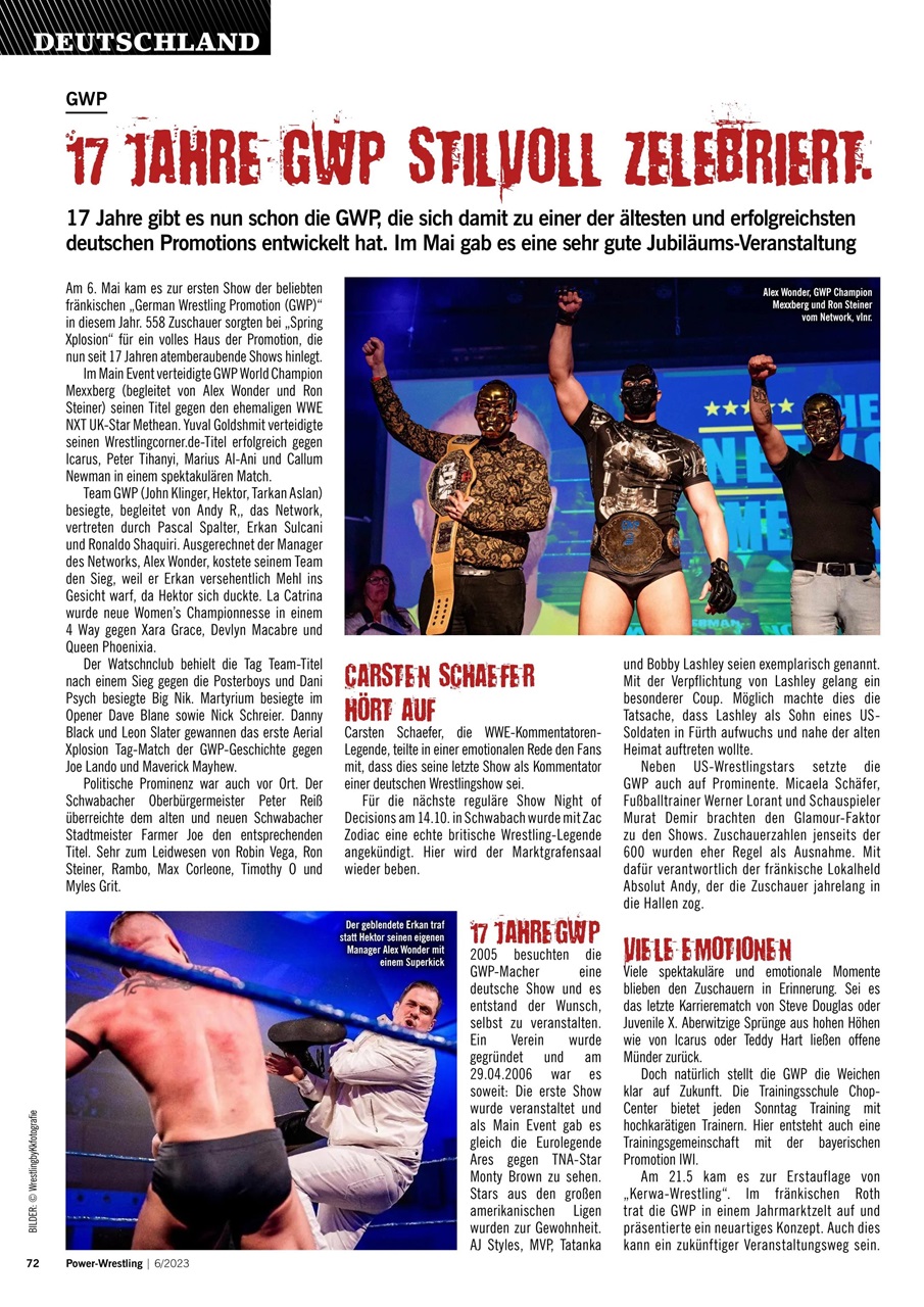 Power-Wrestling Preview Pages