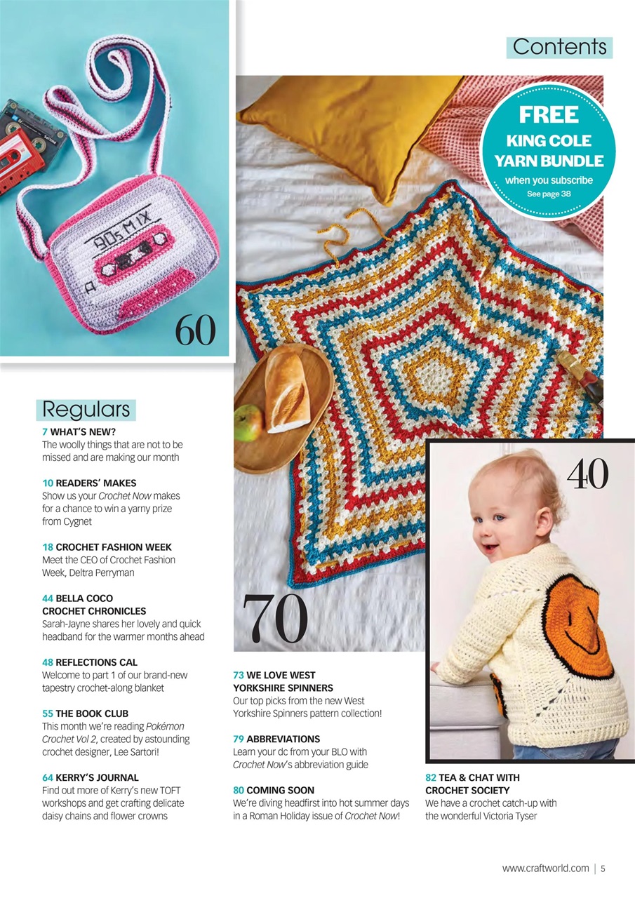 Crochet Now Magazine Preview Pages