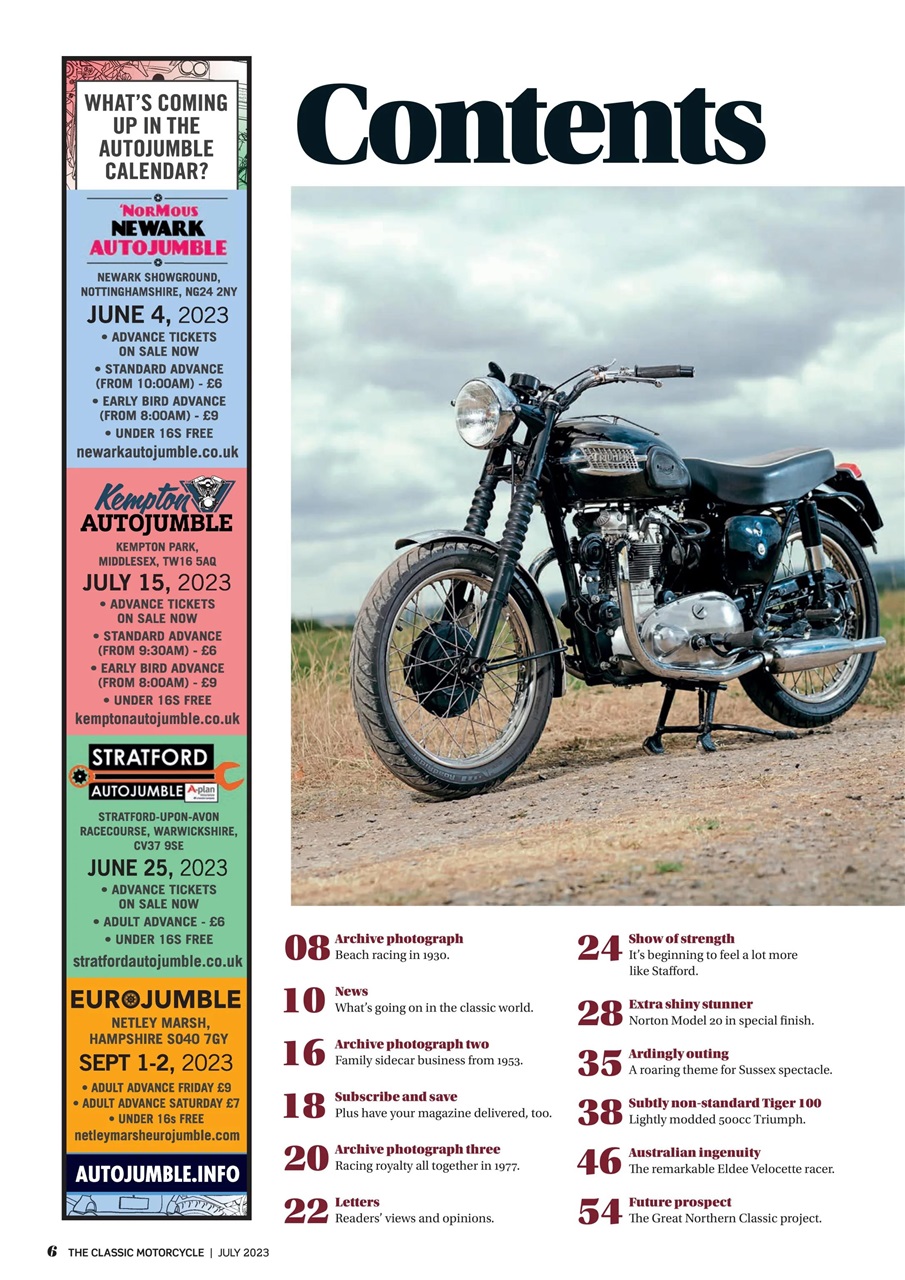 The Classic Motorcycle Magazine July 2023 Back Issue