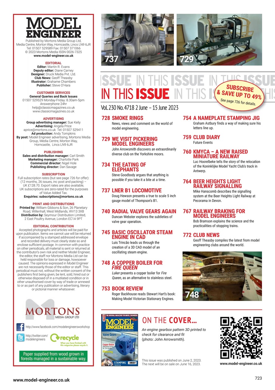 Model Engineer Preview Pages