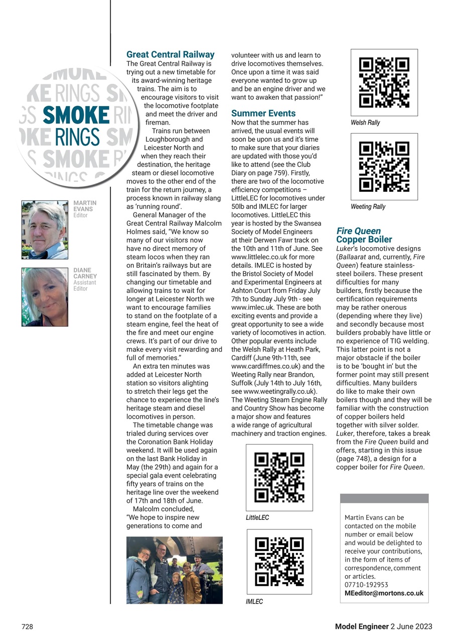 Model Engineer Preview Pages