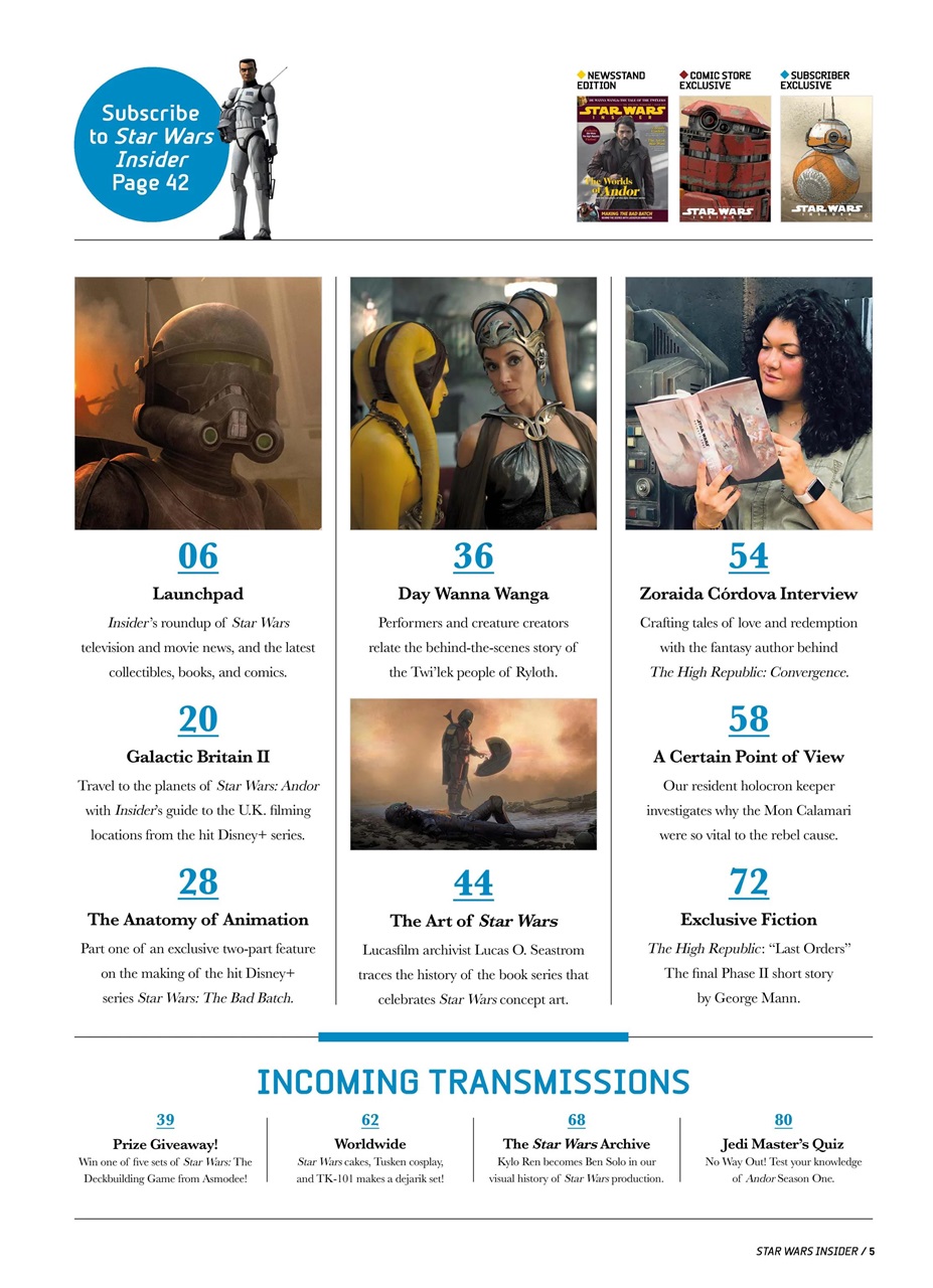 Star Wars Insider Preview Pages