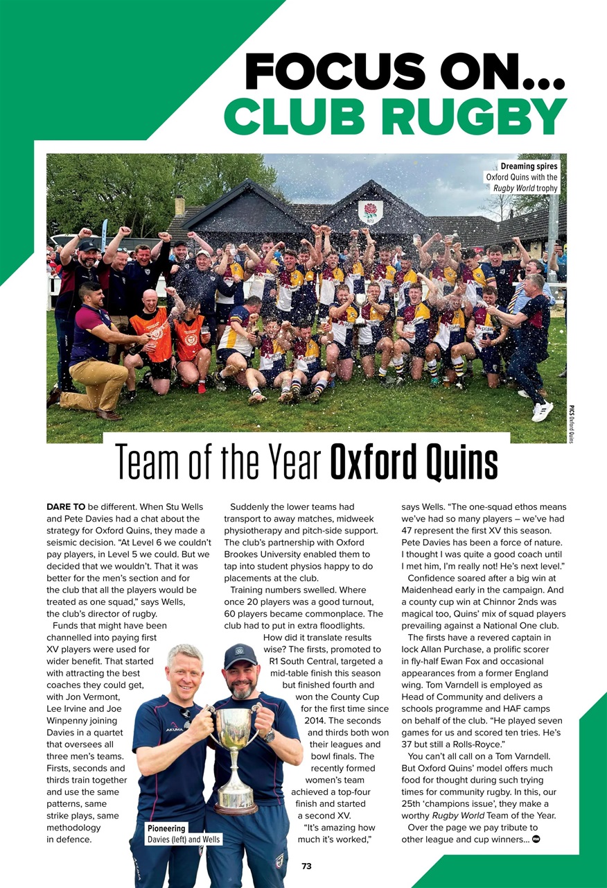 Rugby World Preview Pages