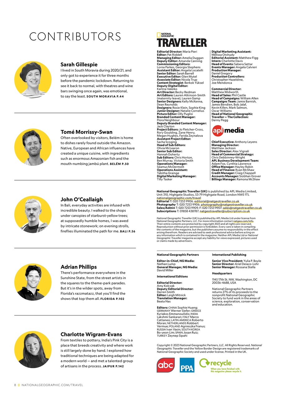 National Geographic Traveller UK Preview Pages