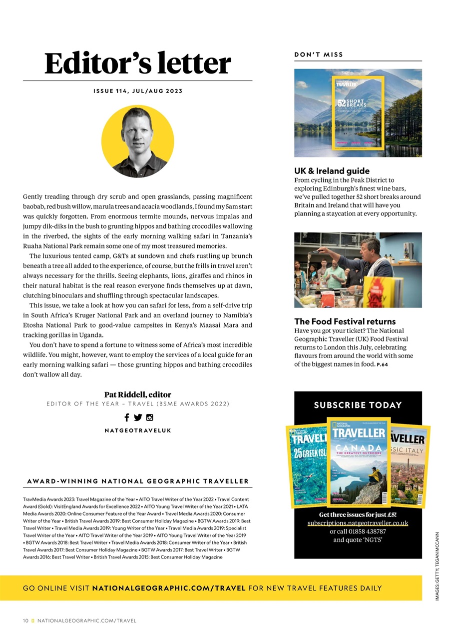 National Geographic Traveller UK Preview Pages
