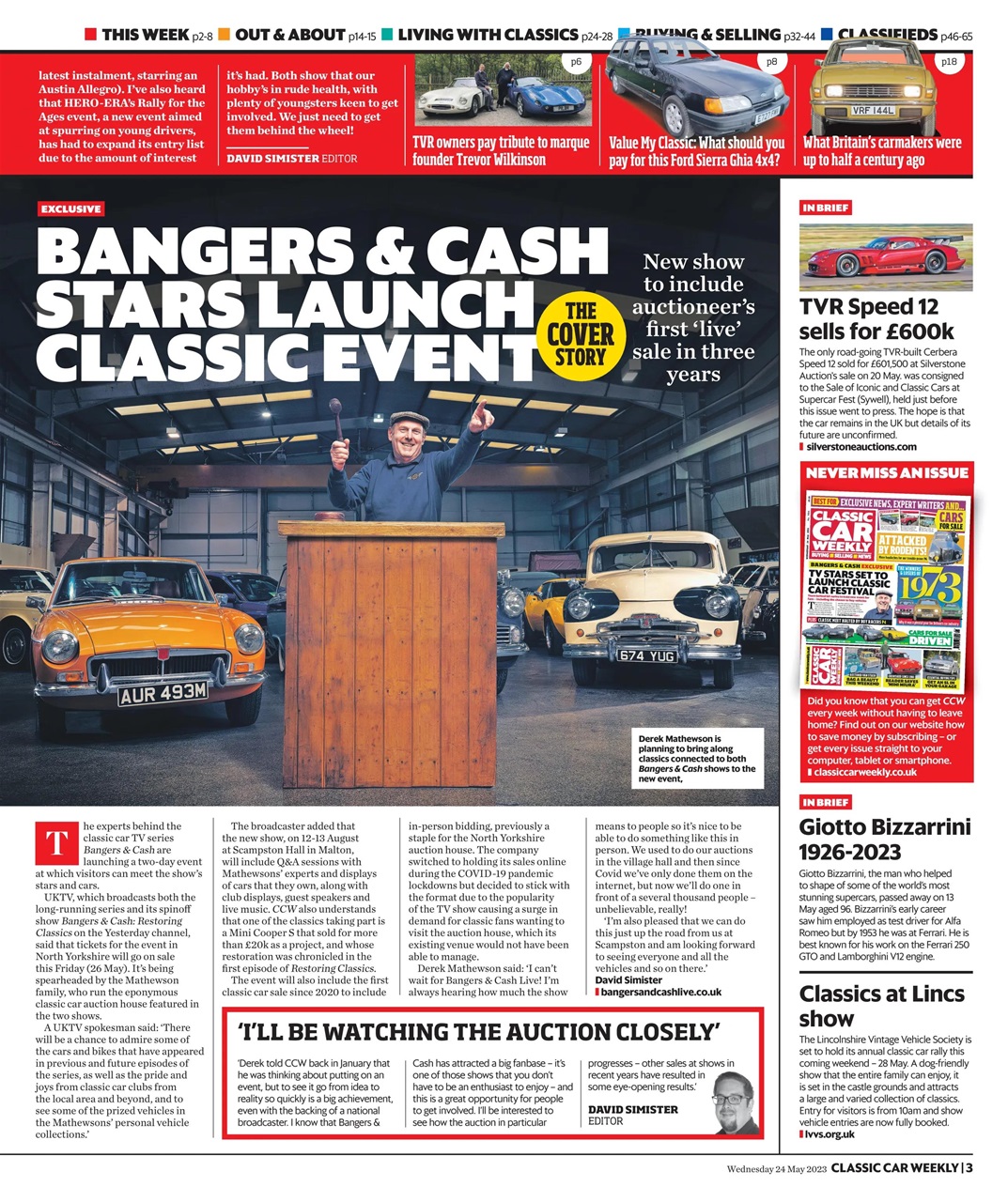 Classic Car Weekly Preview Pages
