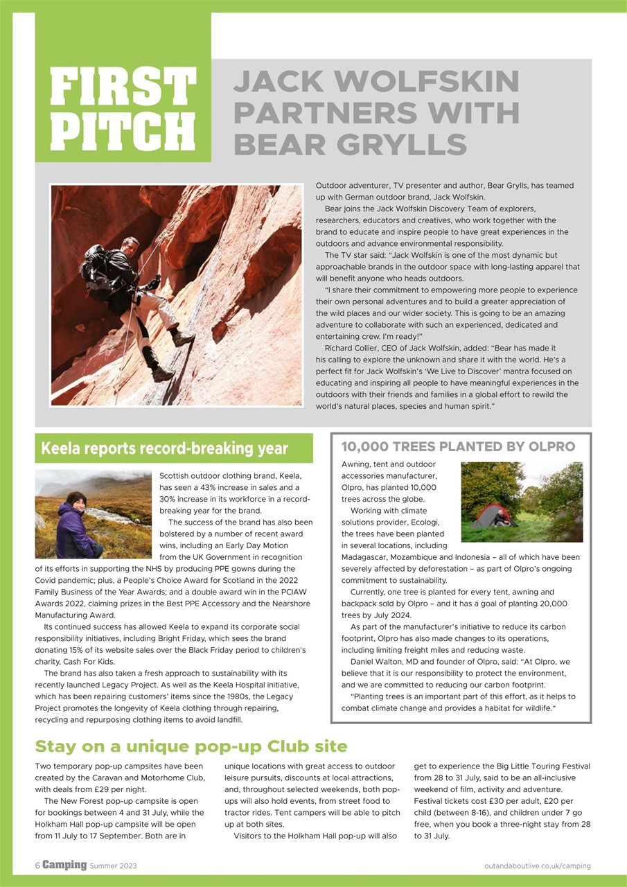 Camping Preview Pages