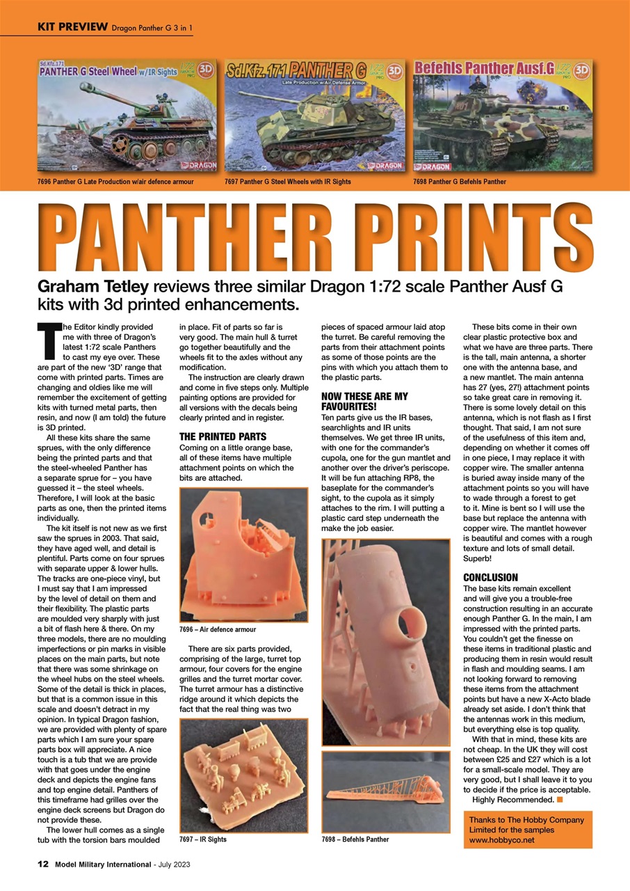 Military Modelling International Magazine Preview Pages