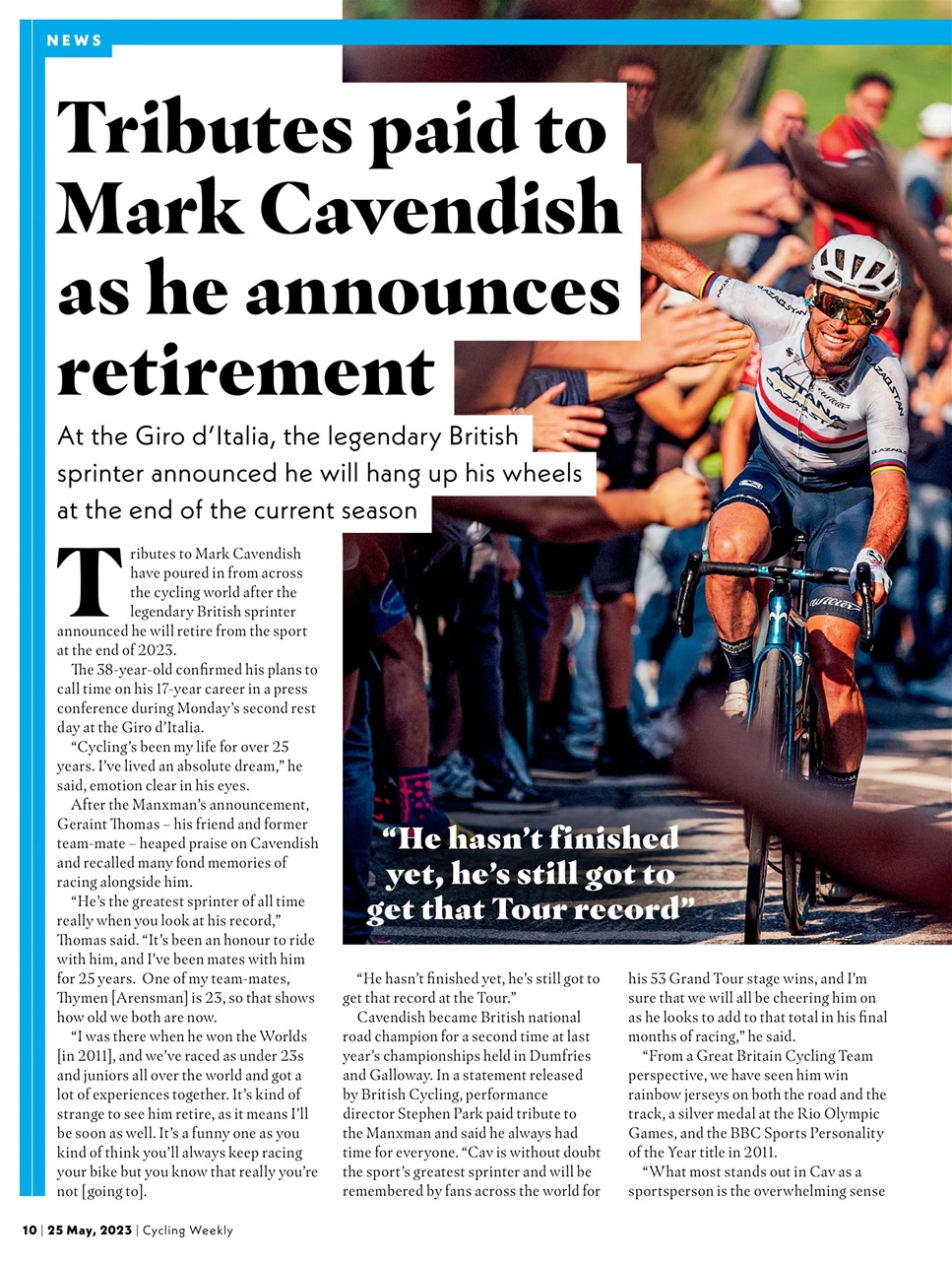 Cycling Weekly Preview Pages