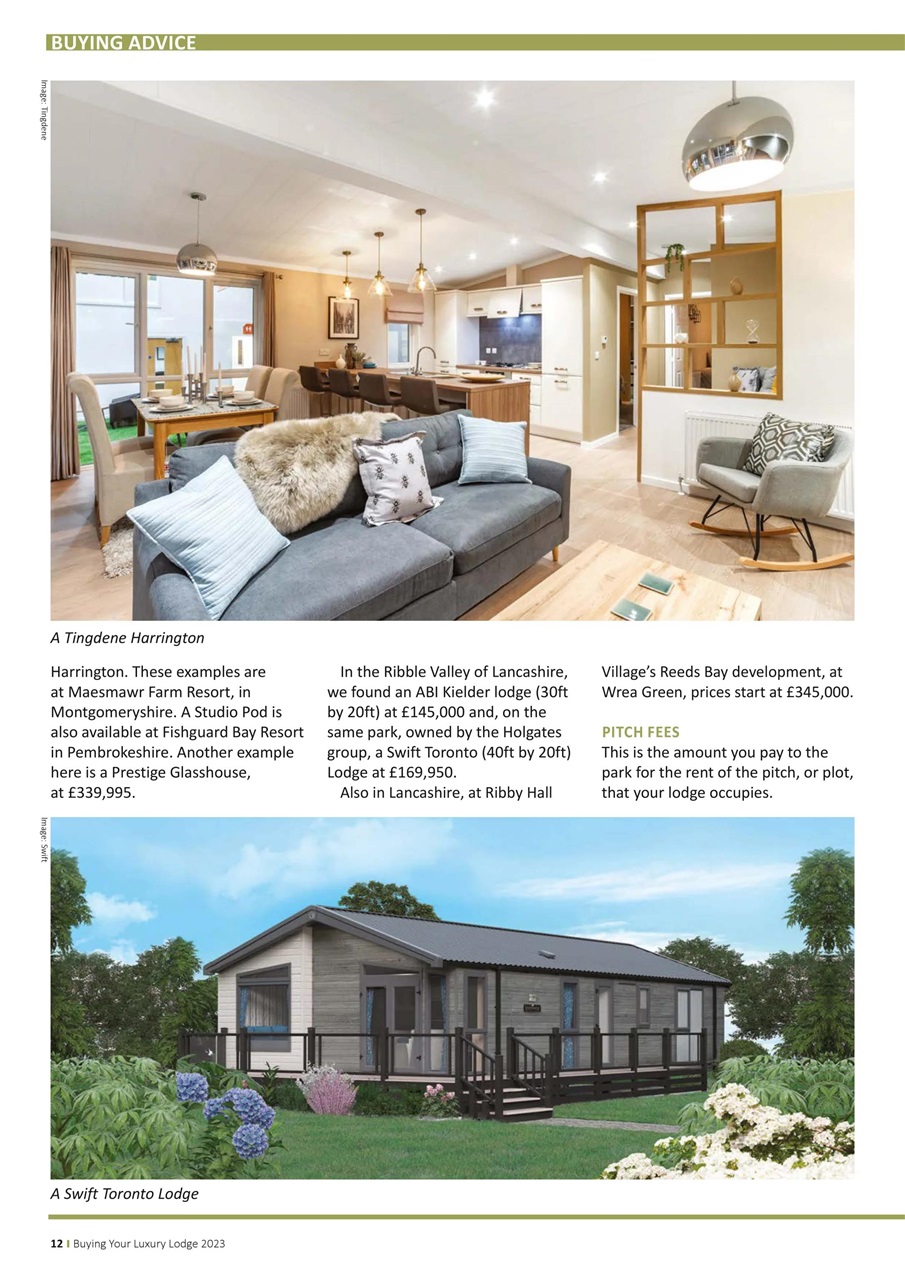 Park and Holiday Home Inspiration magazine Preview Pages
