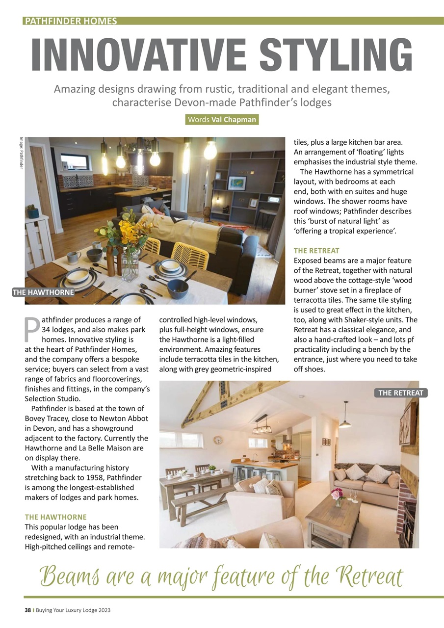 Park and Holiday Home Inspiration magazine Preview Pages