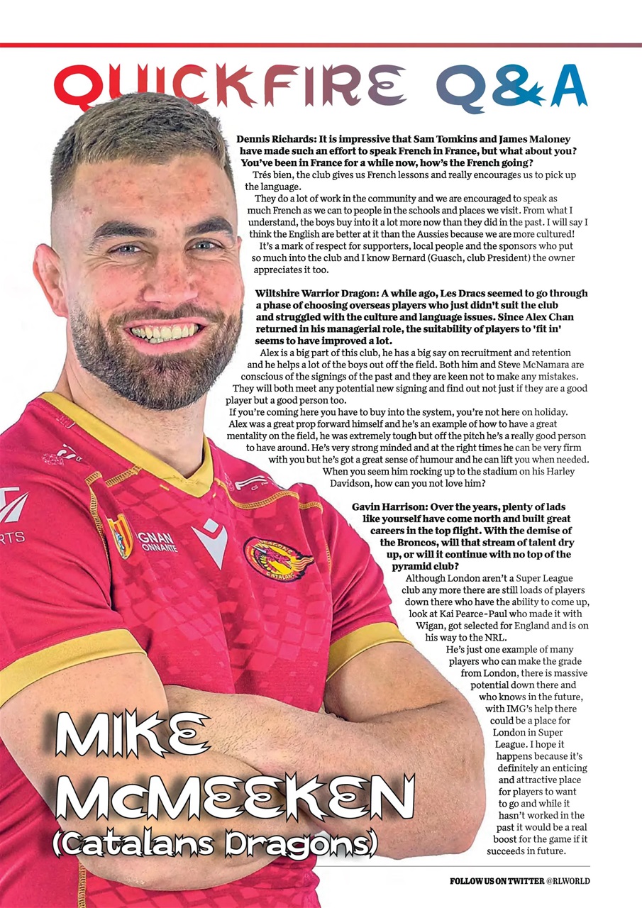 Rugby League World Preview Pages