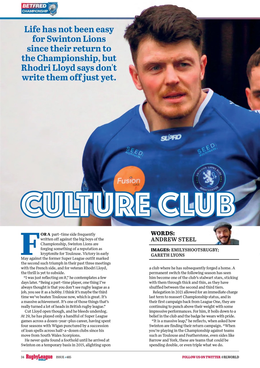 Rugby League World Preview Pages