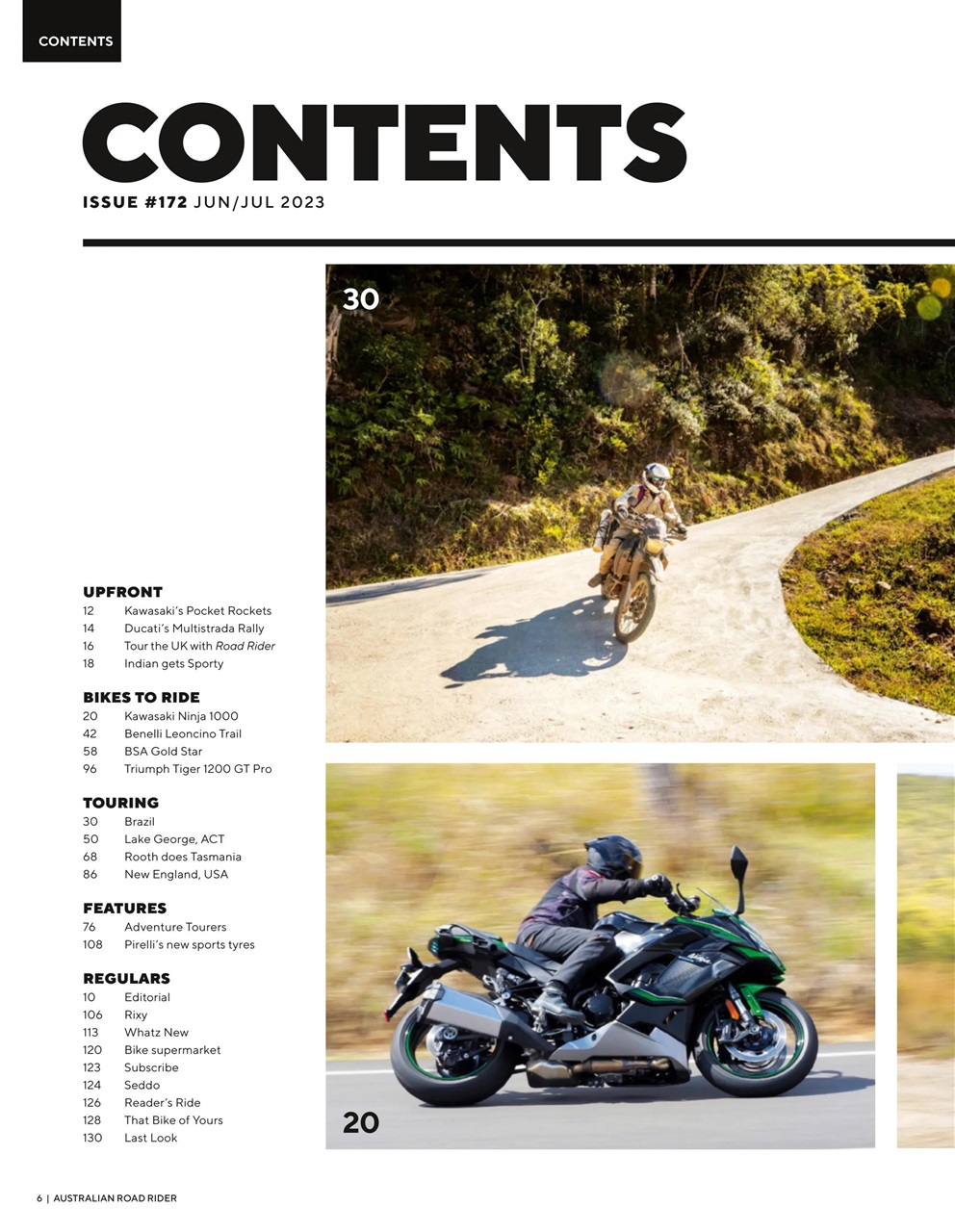 Australian Road Rider Preview Pages