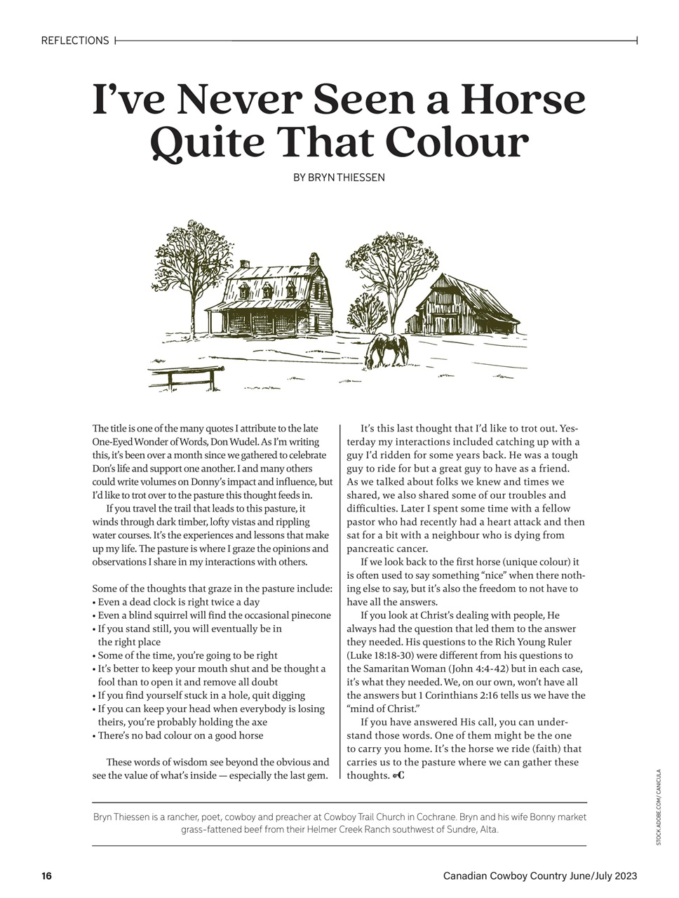 Canadian Cowboy Country Preview Pages