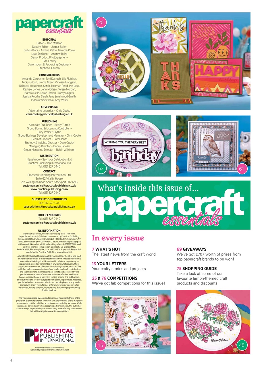 Papercraft Essentials Preview Pages