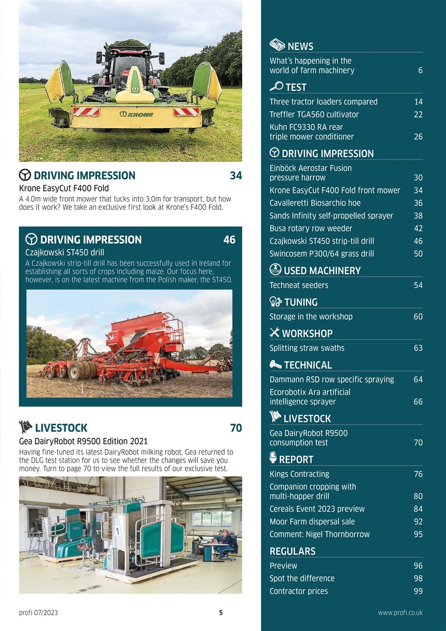 Profi International Preview Pages