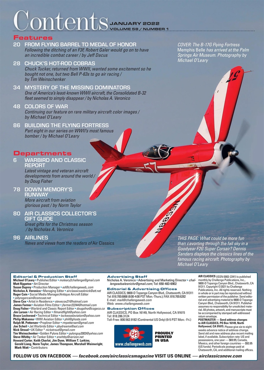 Air Classics - Where History Flies Preview Pages