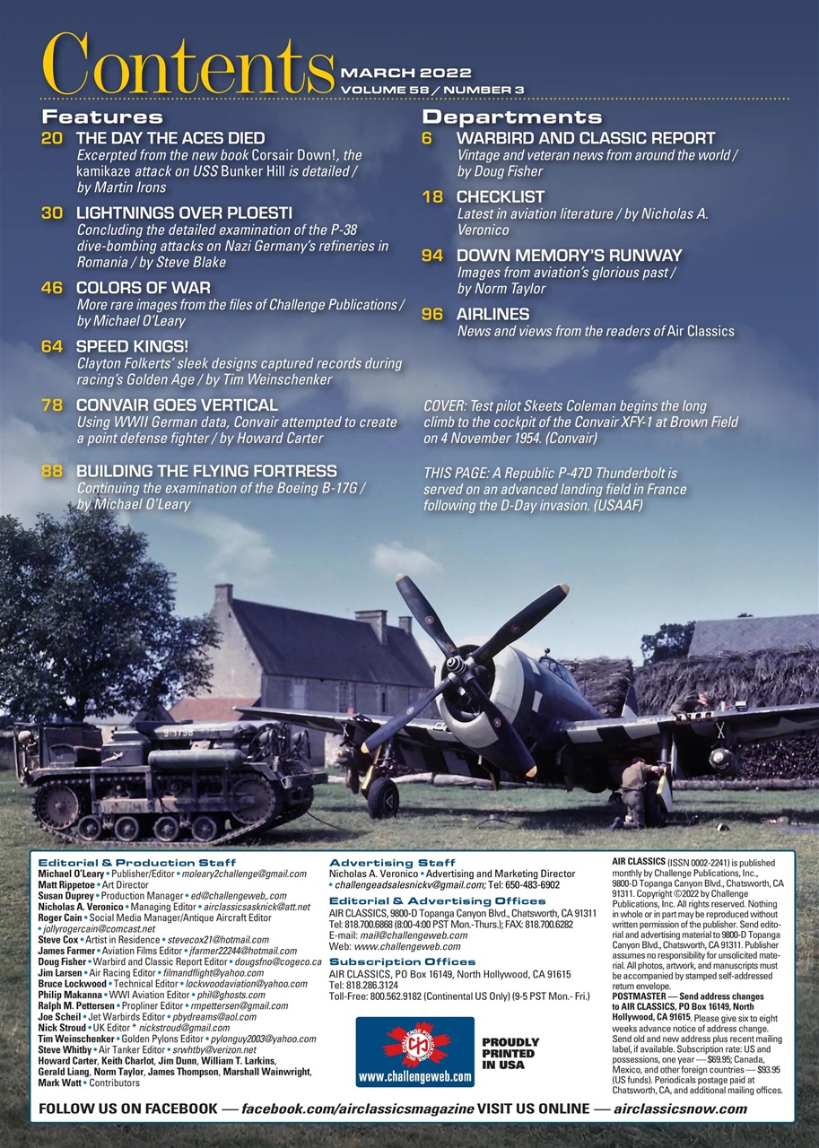 Air Classics - Where History Flies Preview Pages