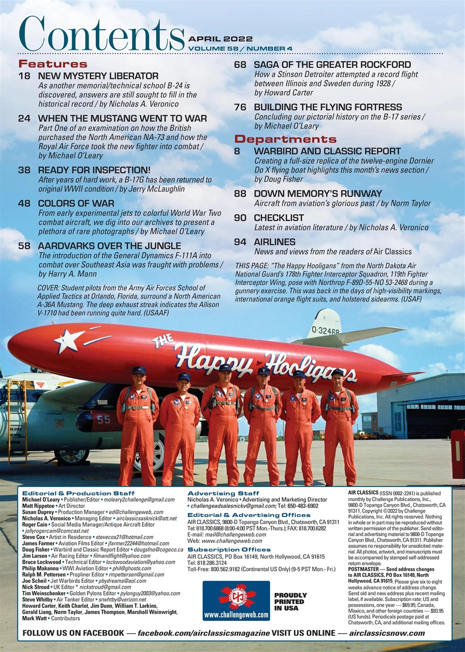 Air Classics - Where History Flies Preview Pages