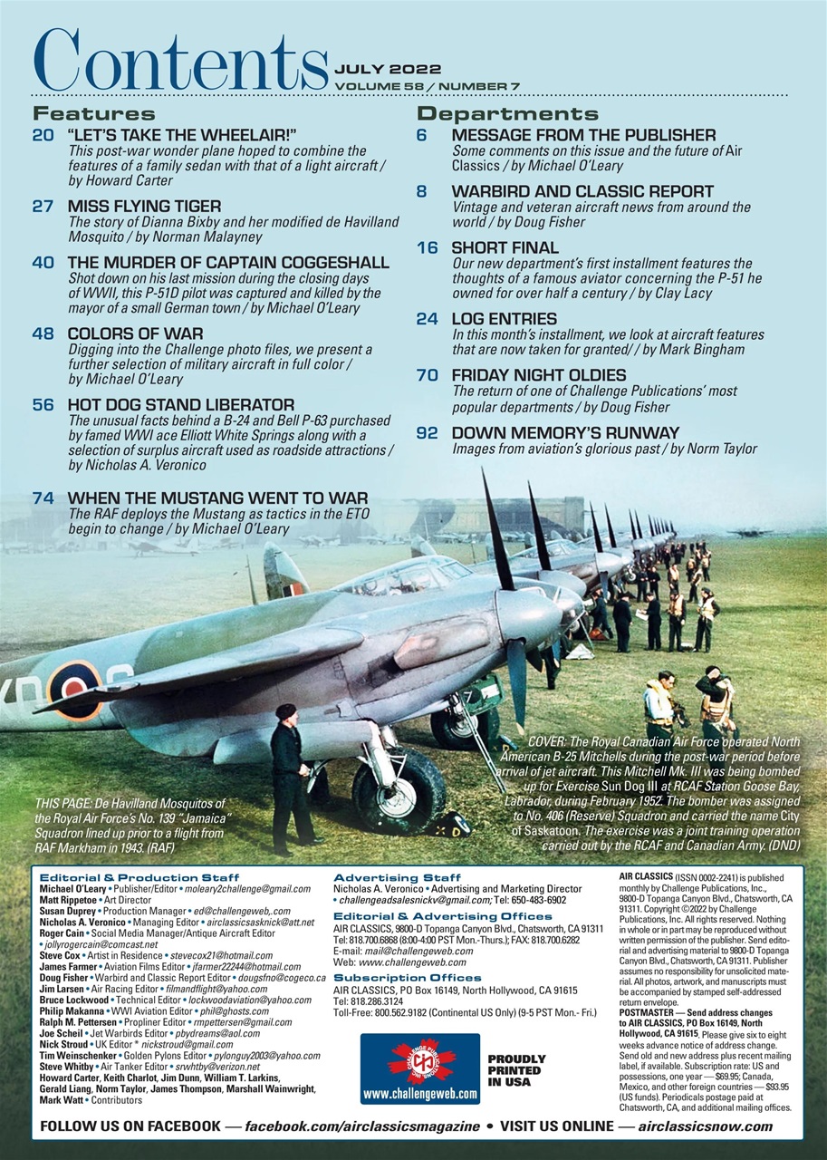 Air Classics - Where History Flies Preview Pages