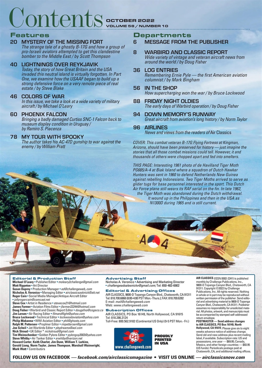 Air Classics - Where History Flies Preview Pages