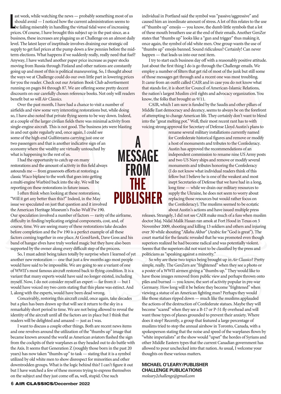 Air Classics - Where History Flies Preview Pages